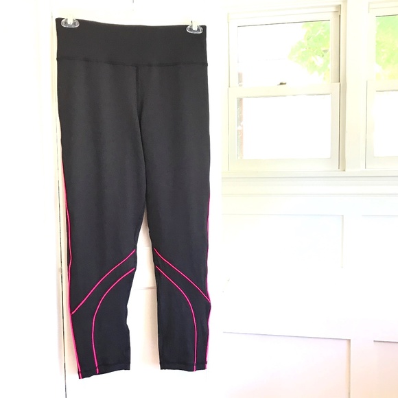 IDEOLOGY Compression Leggings Cropped High Rise 7/8 Black Women’s Plus Size 3X - Picture 1 of 16